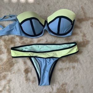 VS color block bikini